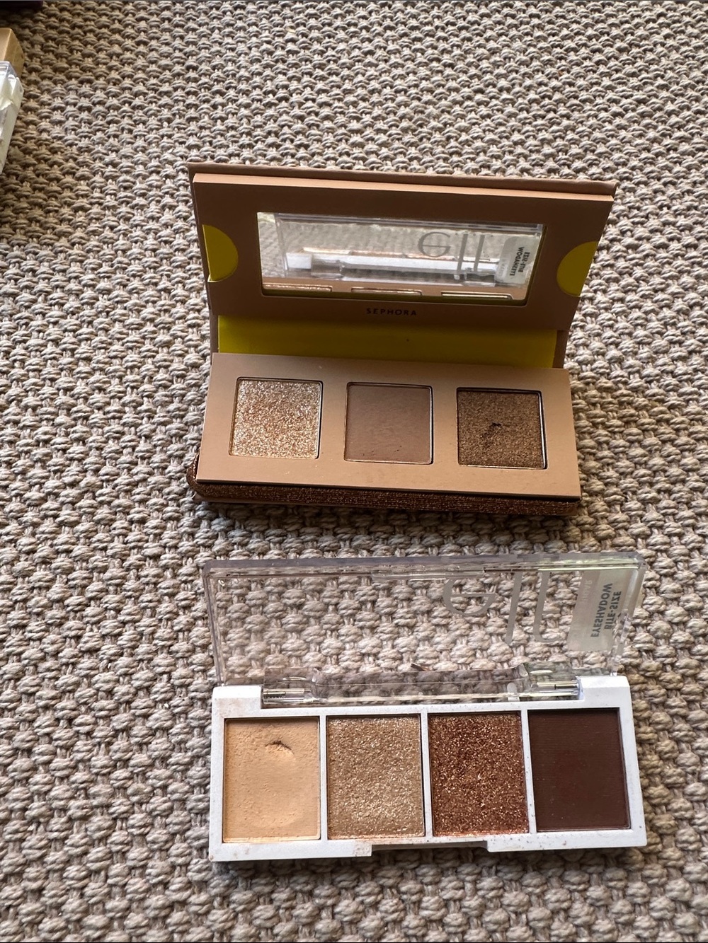 Sephora Mini Eyeshadow Palette - and ELF mini palette Warm Brown & Bronze Tones - Picture 2 of 2